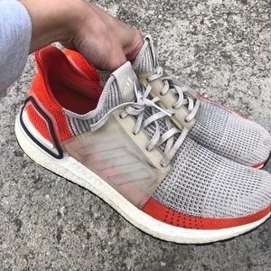 Mens adidas ultraboost size 13 orange and grey sneaker/shoe